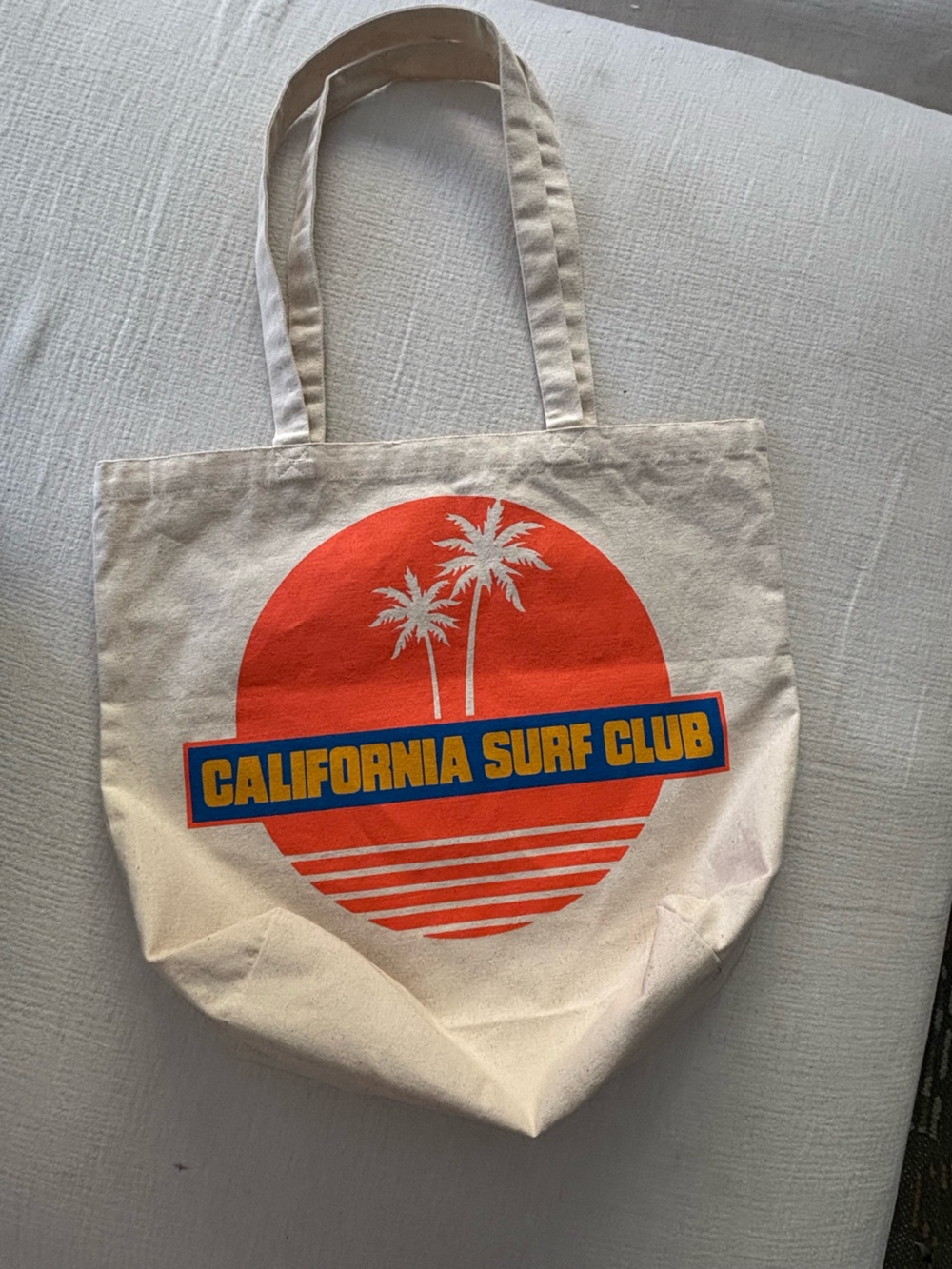 Aviator Nation Redondo Beach Canvas Tote with Retro Stripes - Picture 2 of 2